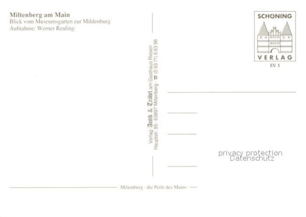 Miltenberg Main Blick vom Museumsgarten zur Mildenburg – Bild 2