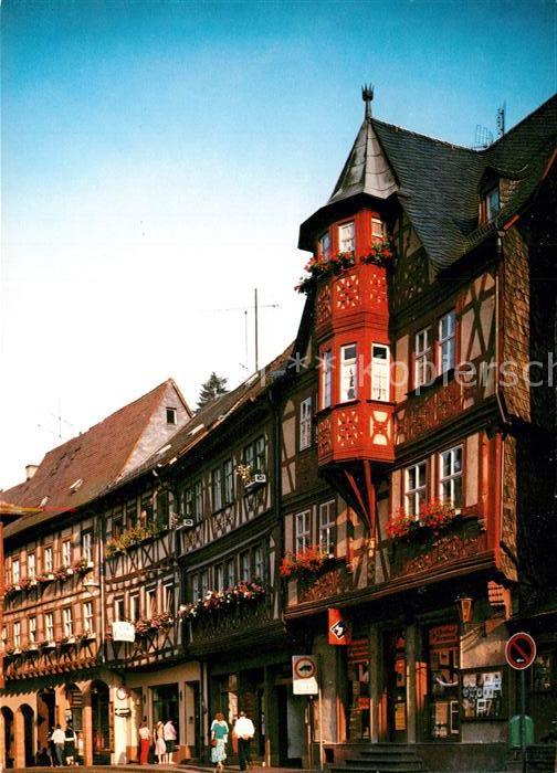 Miltenberg Main Hauptstrasse mit Fachwerkhäusern Erker