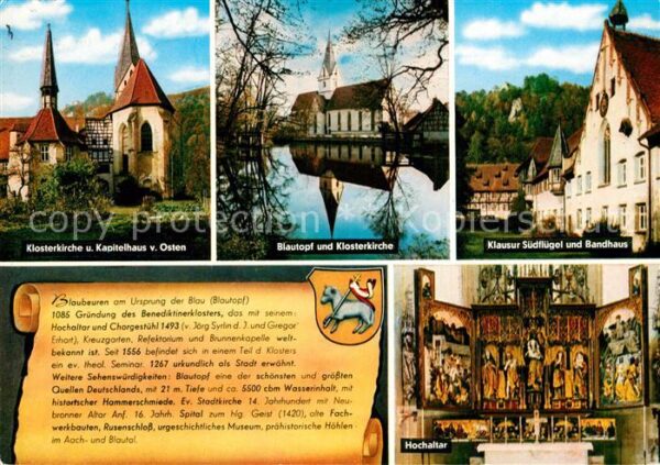 Blaubeuren Klosterkirche Kapitelhaus Blautopf Klau