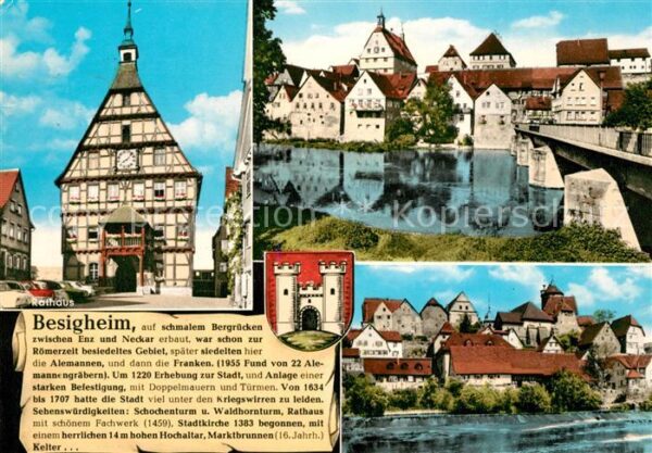 Besigheim Rathaus Neckar Brücke Altstadt Wappen
