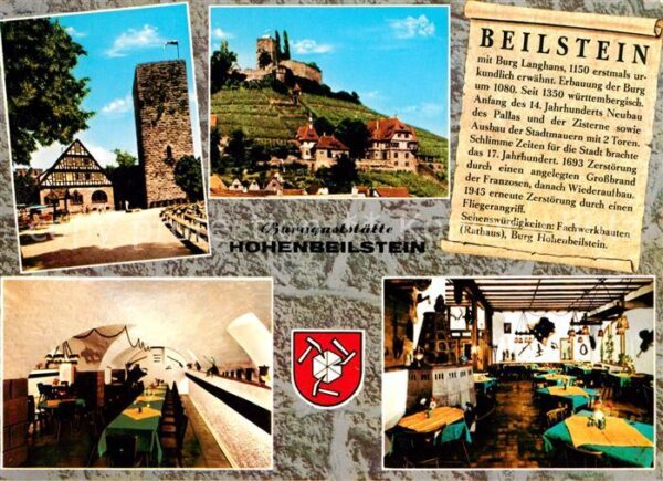 Beilstein Wuerttemberg Burg Langhans Burggaststätte Hohenbeils