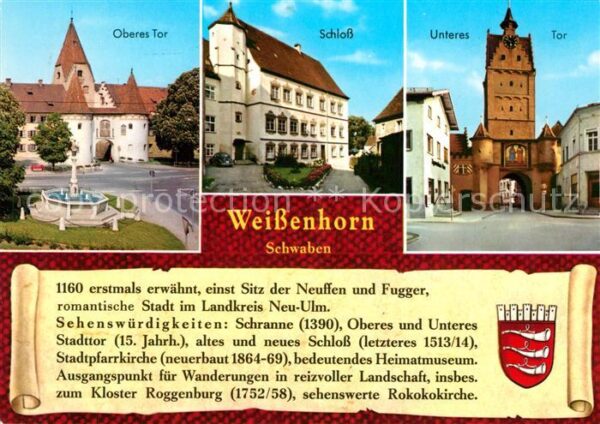 Weissenhorn Oberes Tor Schloss Unteres Tor Chronik