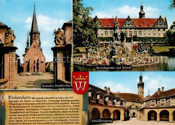 Weikersheim Gotische Stadtkirche Barockgarten Schlo