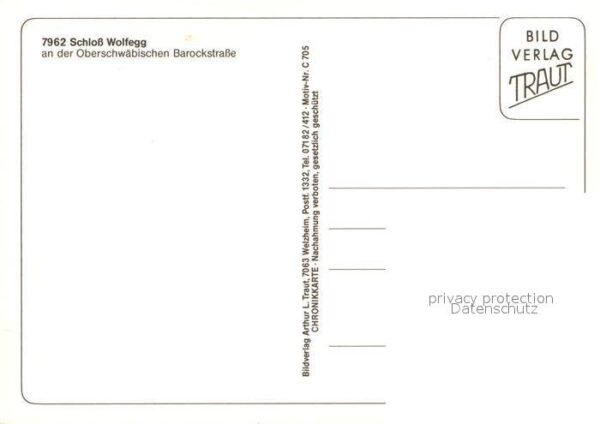 Wolfegg Schloss Oberschwäbische Barockstrasse C – Bild 2