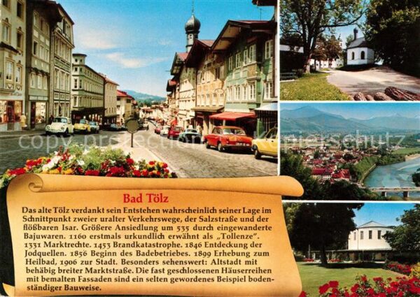 Bad Toelz Innenstadt Kapelle Kurpark Landschaftsp