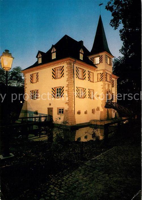 Schliengen Wasserschloss Entenstein unter Beleucht