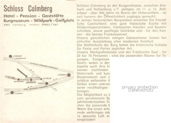 Colmberg Hohenzollernburg Schloss Colmberg Hotel – Bild 2