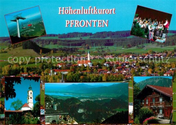 Pfronten Gesamtansicht Höhenluftkurort Bergbahn