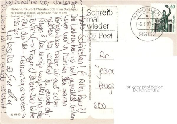 Pfronten Ortsansicht mit Kirche Ostallgäuer Land – Bild 2