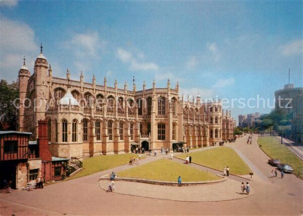 Windsor Castle St George's Chapel and Round Tower sout
