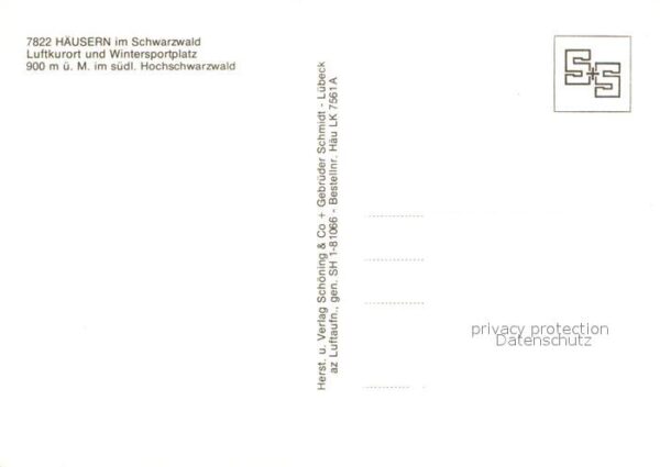 Haeusern Schwarzwald Luftkurort Wintersportplatz Südlicher H – Bild 2
