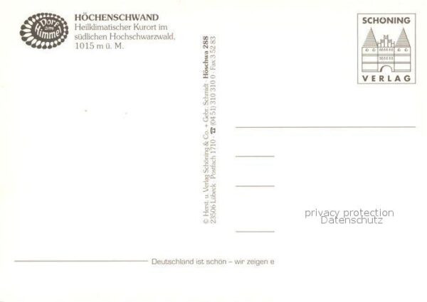 Hoechenschwand Kurort Hochschwarzwald Fliegeraufnahme – Bild 2
