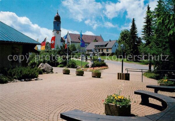 Hoechenschwand Ortsmotiv mit Kirche Kurort im Hochschw