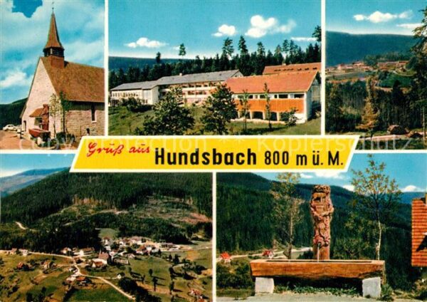 Hundsbach Forbach Luftkurort Schwarzwald Kirche Holzbrunn