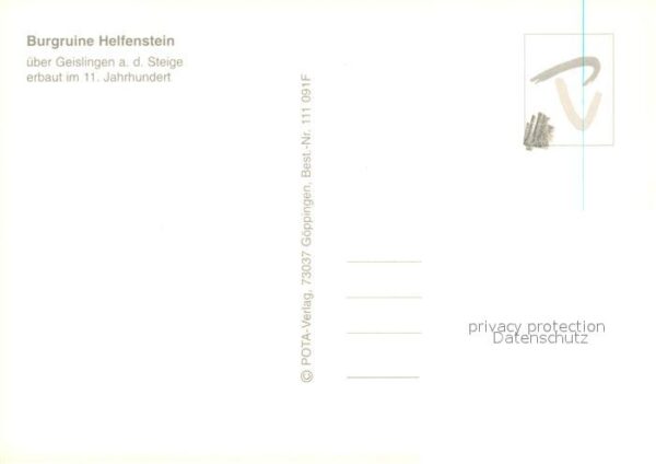 Geislingen Steige Burgruine Helfenstein – Bild 2