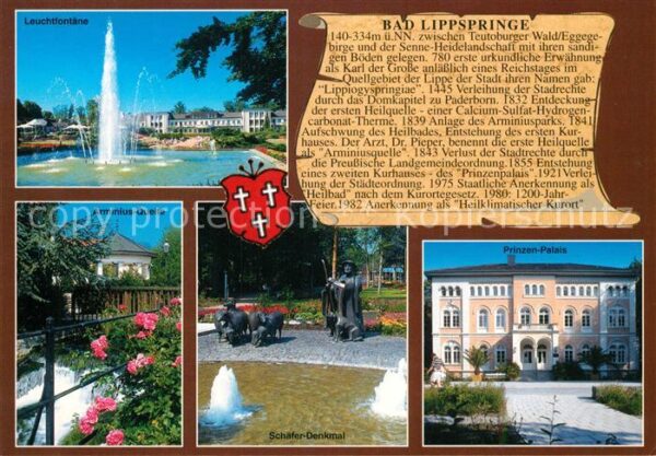Bad Lippspringe Prinzen-Palais Arminius-Quelle Schäfer-