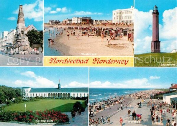 Norderney Nordseebad Leuchtturm Denkmal Kurhausplatz