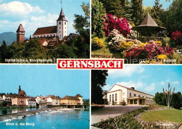 Gernsbach Stadtkirche Storchenturm Kurpark Stadth