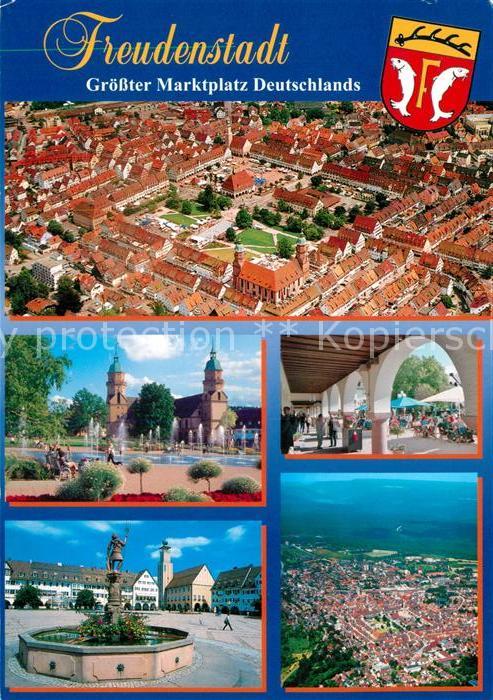 Freudenstadt Fliegeraufnahme Marktplatz
