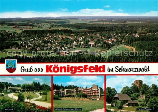 Koenigsfeld Schwarzwald Kurpark Albert-Schweitzer-Klinik Ruine