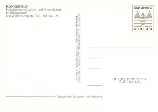 Koenigsfeld Schwarzwald Kurpark Albert-Schweitzer-Klinik Ruine – Bild 2