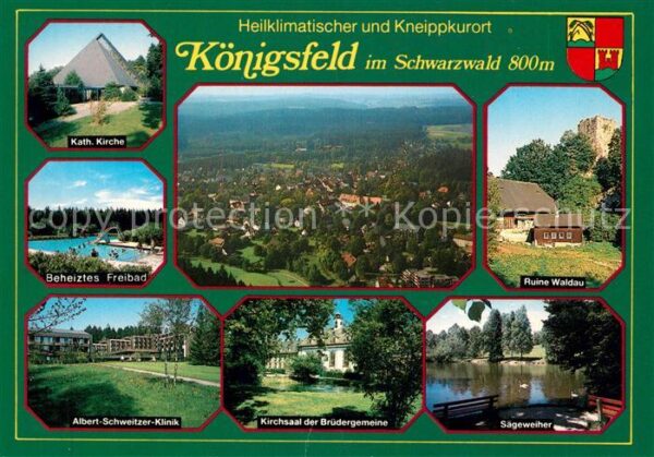 Koenigsfeld Schwarzwald Ruine Waldau Kirchsaal Brüdergemeinde k