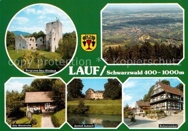 Lauf Baden Burgruine Ne-Windeck alte Weintrotte Sc