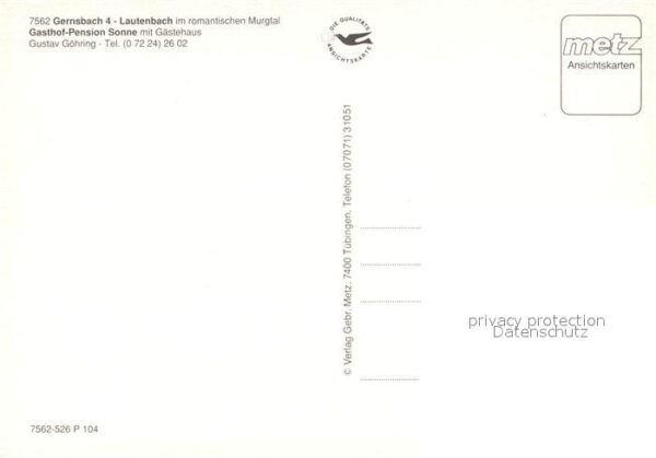 Lautenbach Gernsbach Lautenfelsen Schloss Eberstein Teufelsm – Bild 2