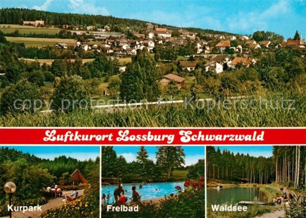 Lossburg Kurpark Freibad Waldsee