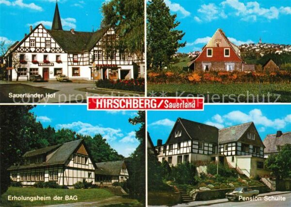 Hirschberg Warstein Sauerländer Hof Panorama Erholungsheim