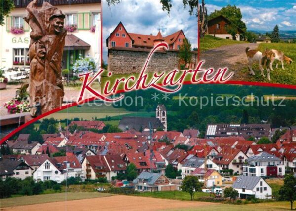Kirchzarten Gasthaus Brunnen Ortsansicht