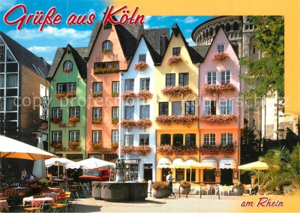 Koeln Rhein Fischmarkt Brunnen