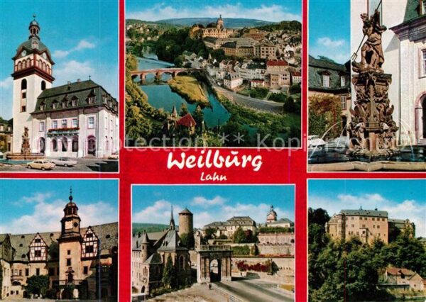 Weilburg Rathaus Fliegeraufnahme Brunen Rathaus