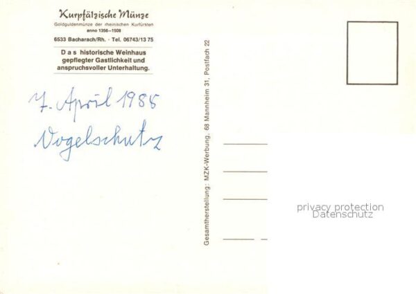 Bacharach Rhein Kurpfälzische Münze – Bild 2