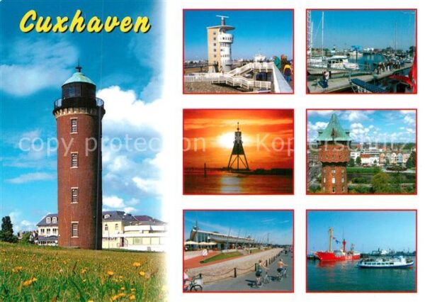 Cuxhaven Nordseebad Leuchtturm Alte Liebe Hafen Promenade S