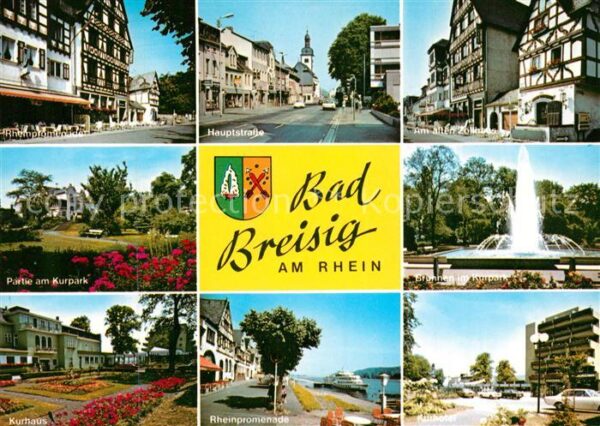 Bad Breisig Rheinpromenade Hauptstrasse Am alten Zo