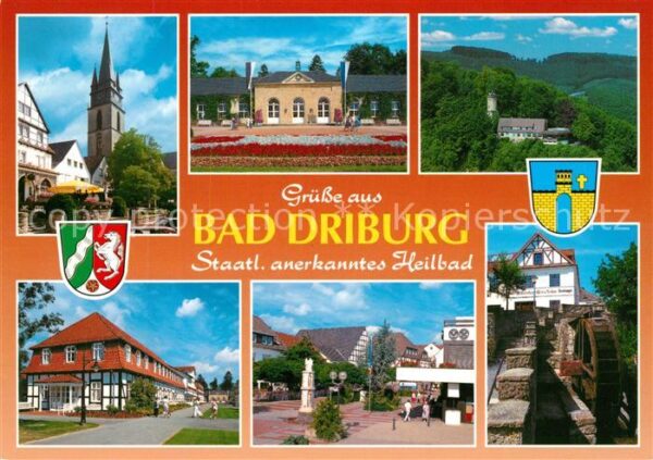 Bad Driburg Kirche Kurhaus Hotel Park Mühlrad