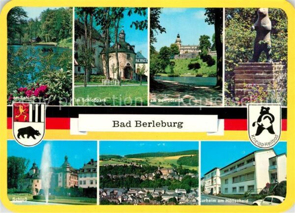 Bad Berleburg Am Schloss Park Schlossteich Panorama K