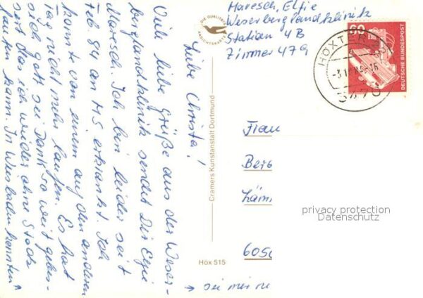 Hoexter Weser Alte Fachwerkhäuser Weserberglndklinik – Bild 2