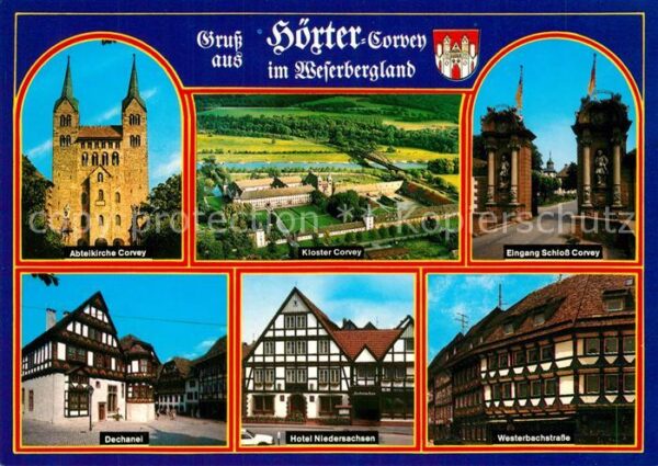 Hoexter Weser Abteikirche Corvey Kloster Eingang Schl