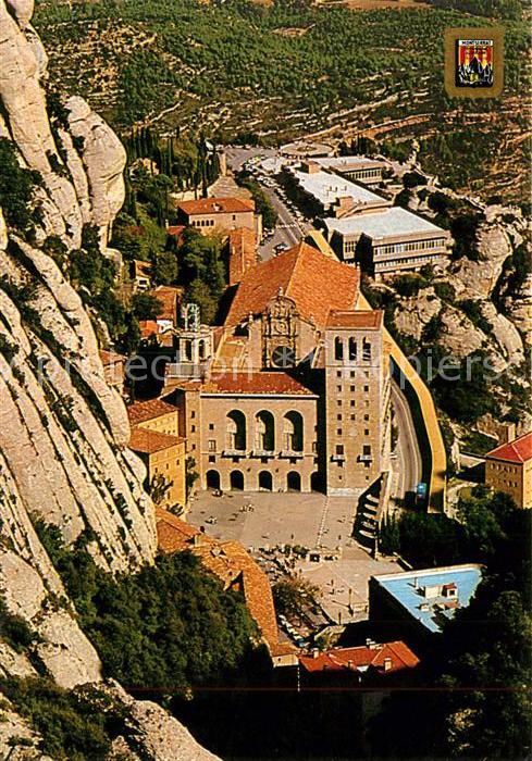 Montserrat Kloster Vista aeria de les places del Santuari