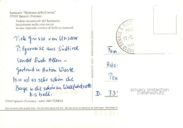 Spiazzi Verona Santuario Madonna della Corona – Bild 2