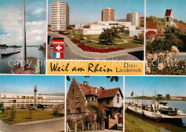 Weil am Rhein Dreiländereck Park Kirche Stapflehus Fä