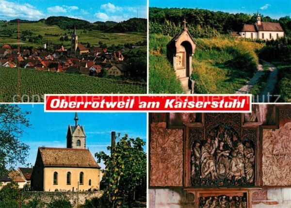 Oberrotweil Panorama Kirche Bildstock