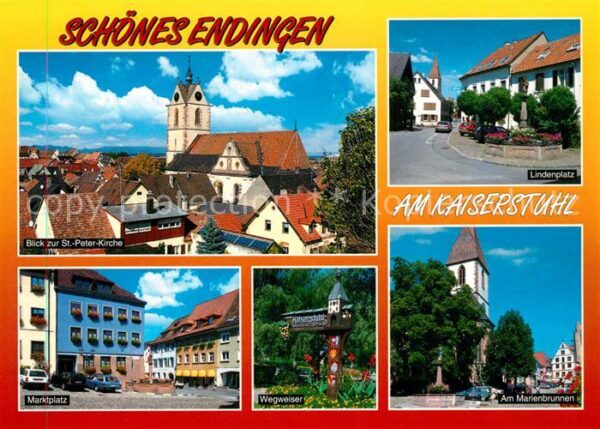 Endingen Kaiserstuhl St Peter Kirche Lindenplatz Marktplatz