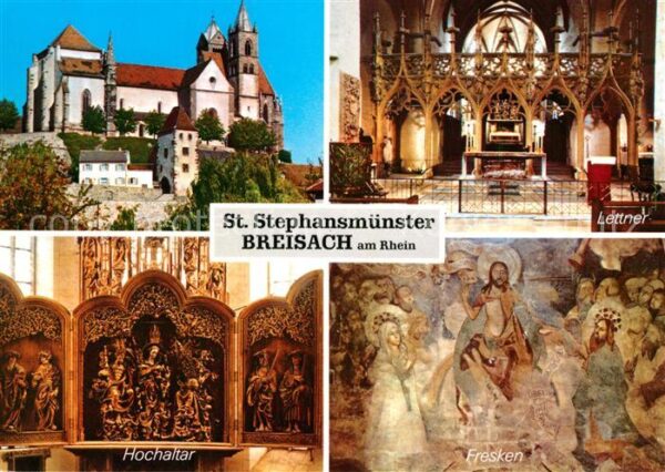 Breisach Rhein Stephansmünster Lettner Hochaltar Fresk