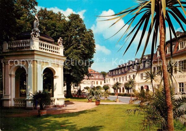 Wilhelmsbad Kurhaus mit Brunnen