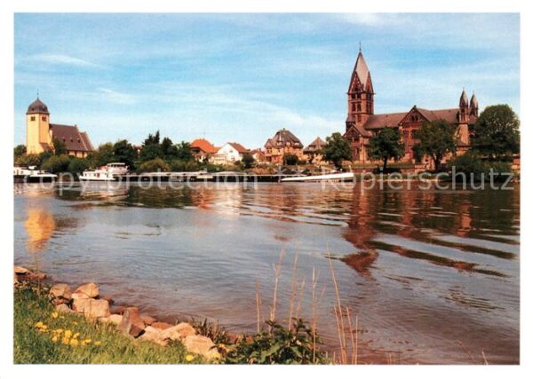 Grossauheim mit Gustav Adolf Kirche und St Pauls Ki