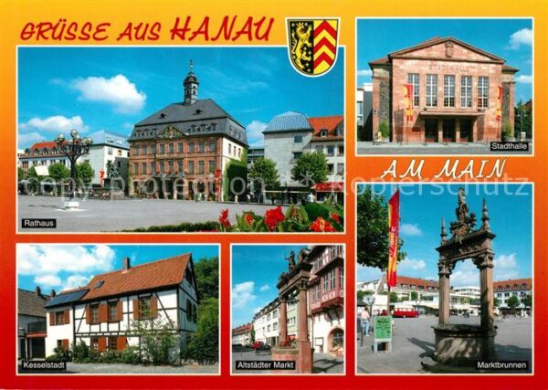 Hanau Main Rathaus Stadthalle Kesselstadt Altstädt