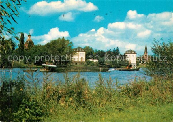 Hanau Main Mainpartie am Schloss Philippsruhe
